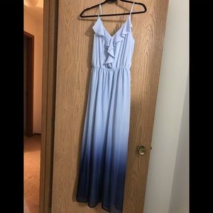 LC Lauren Conrad Blue Ombré beach dress